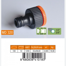 1/2 - 3/4 PLS. MUSLUK ADAPTÖRÜ  